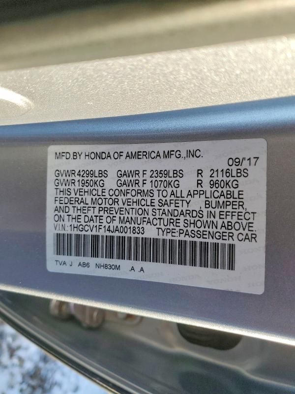 2018 Honda Accord lx