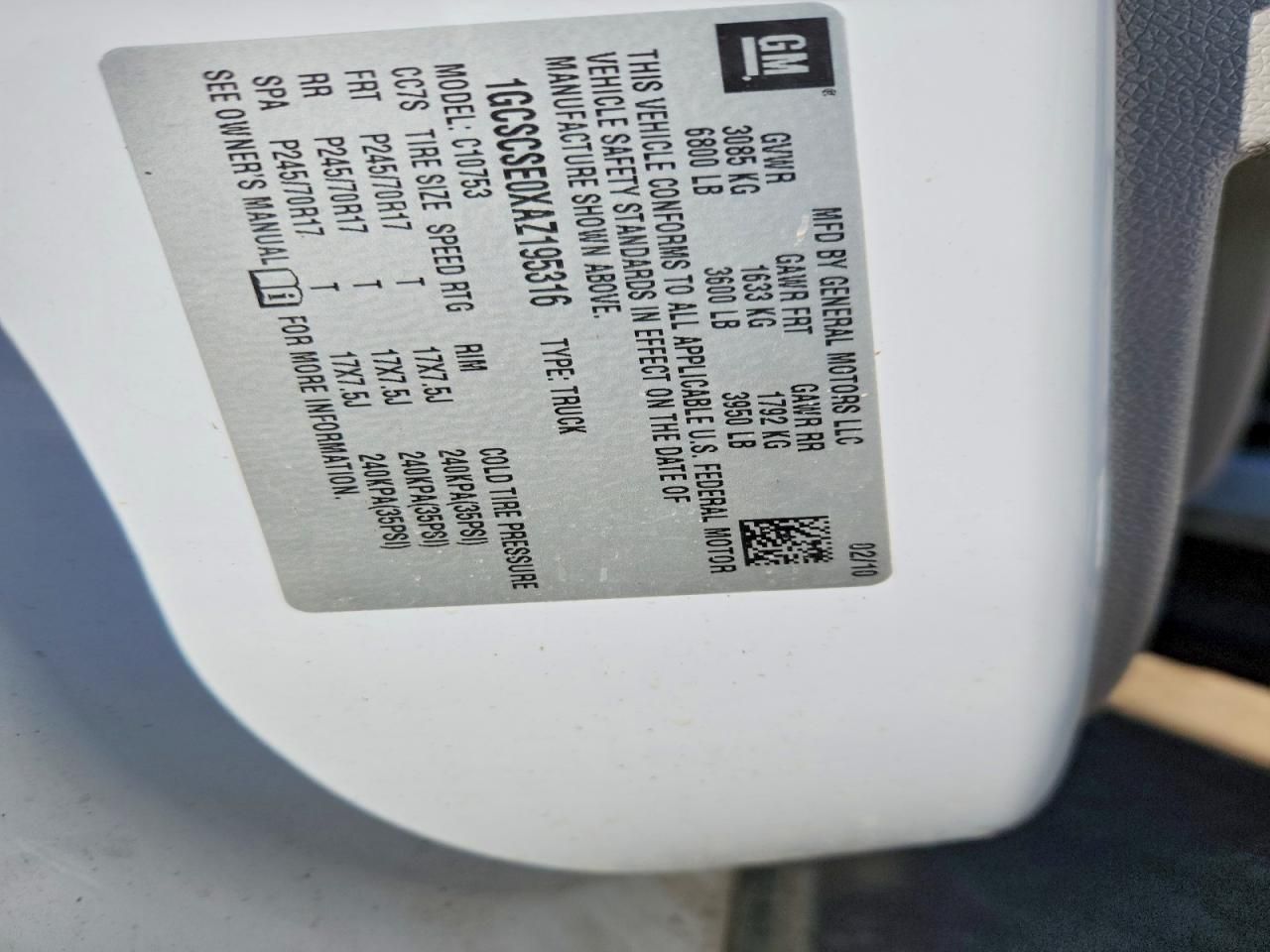 2010 Chevrolet Silverado C1500 lt