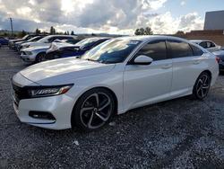 Salvage cars for sale from Copart Mentone, CA: 2020 Honda Accord Sport