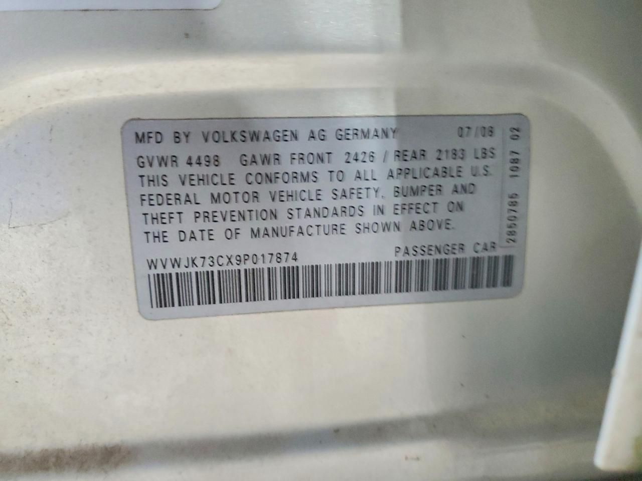 2009 Volkswagen Passat Turbo