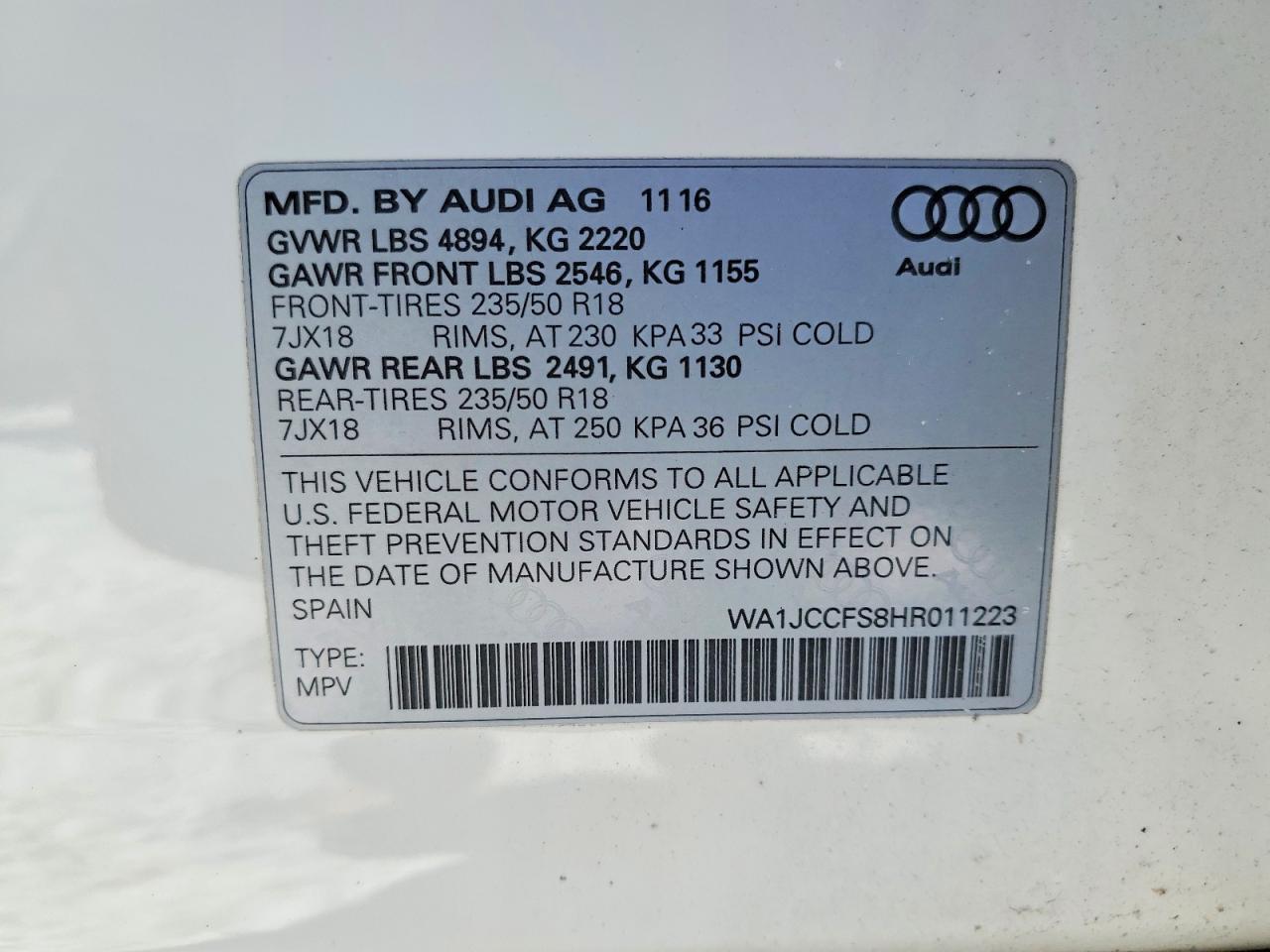 2017 Audi Q3 Premium Plus
