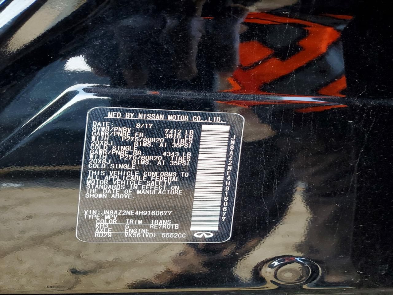 2017 Infiniti Qx80 Base