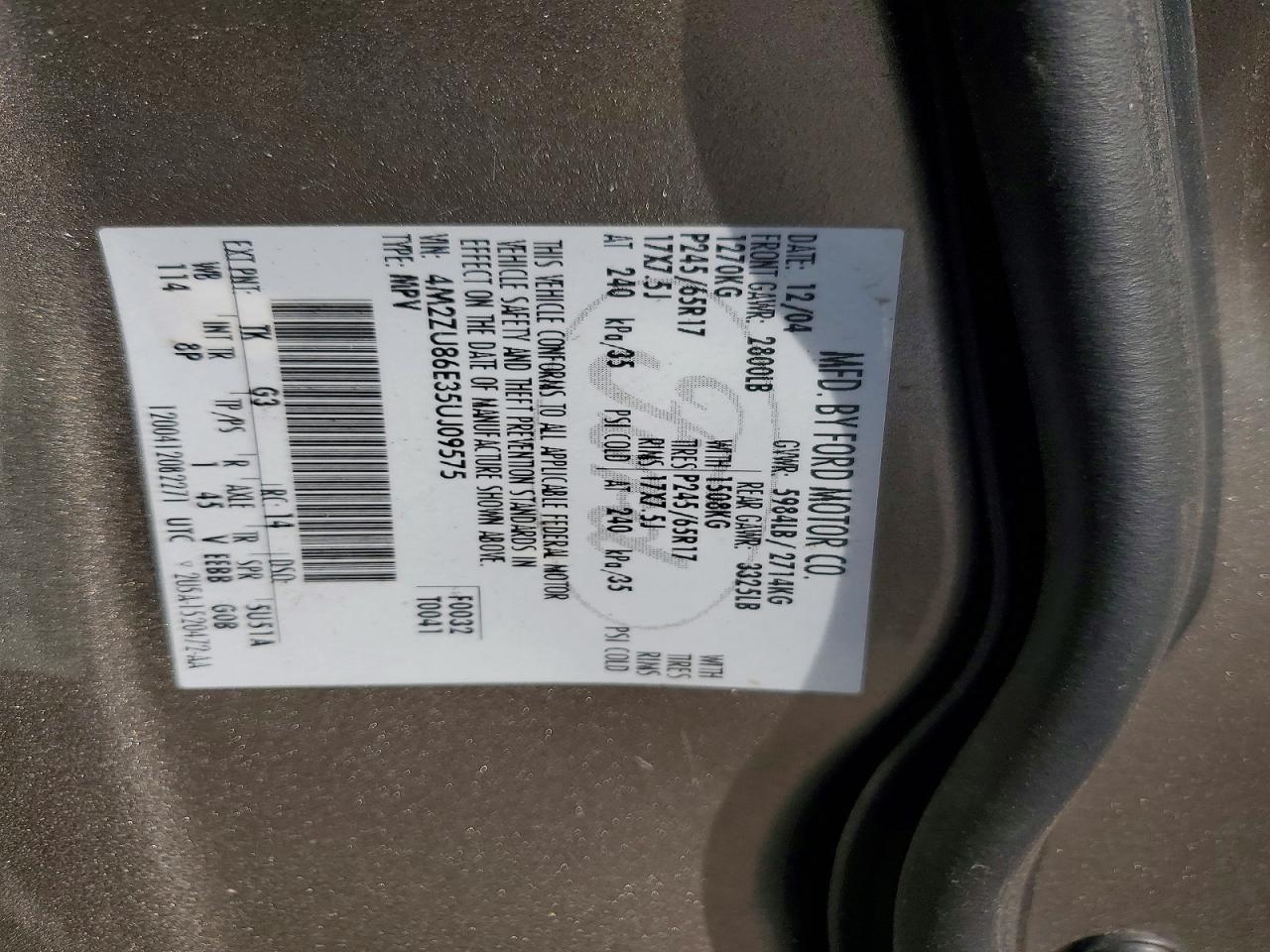 2005 Mercury Mountaineer