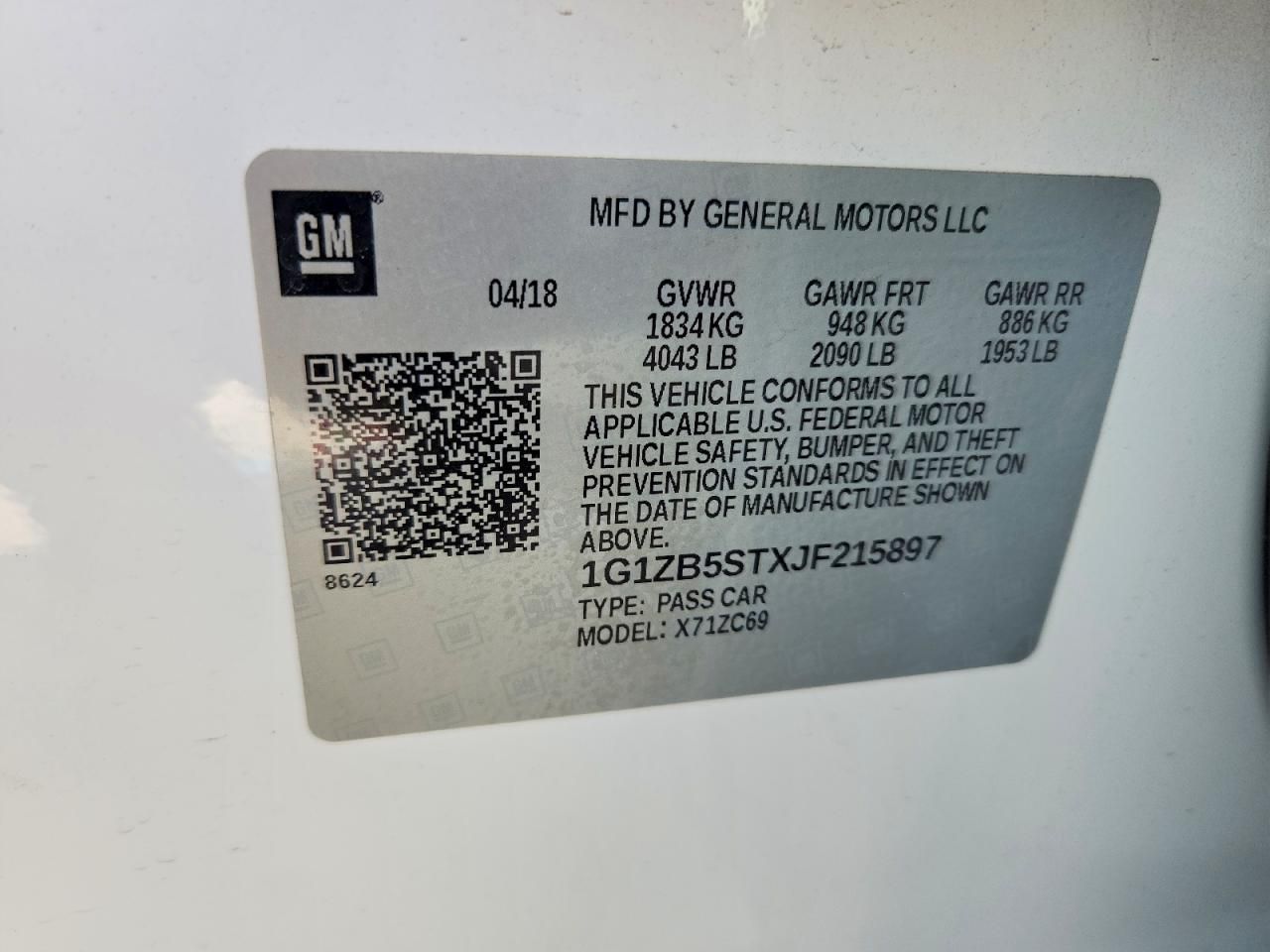 2018 Chevrolet Malibu ls