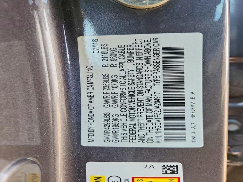 2018 Honda Accord exl