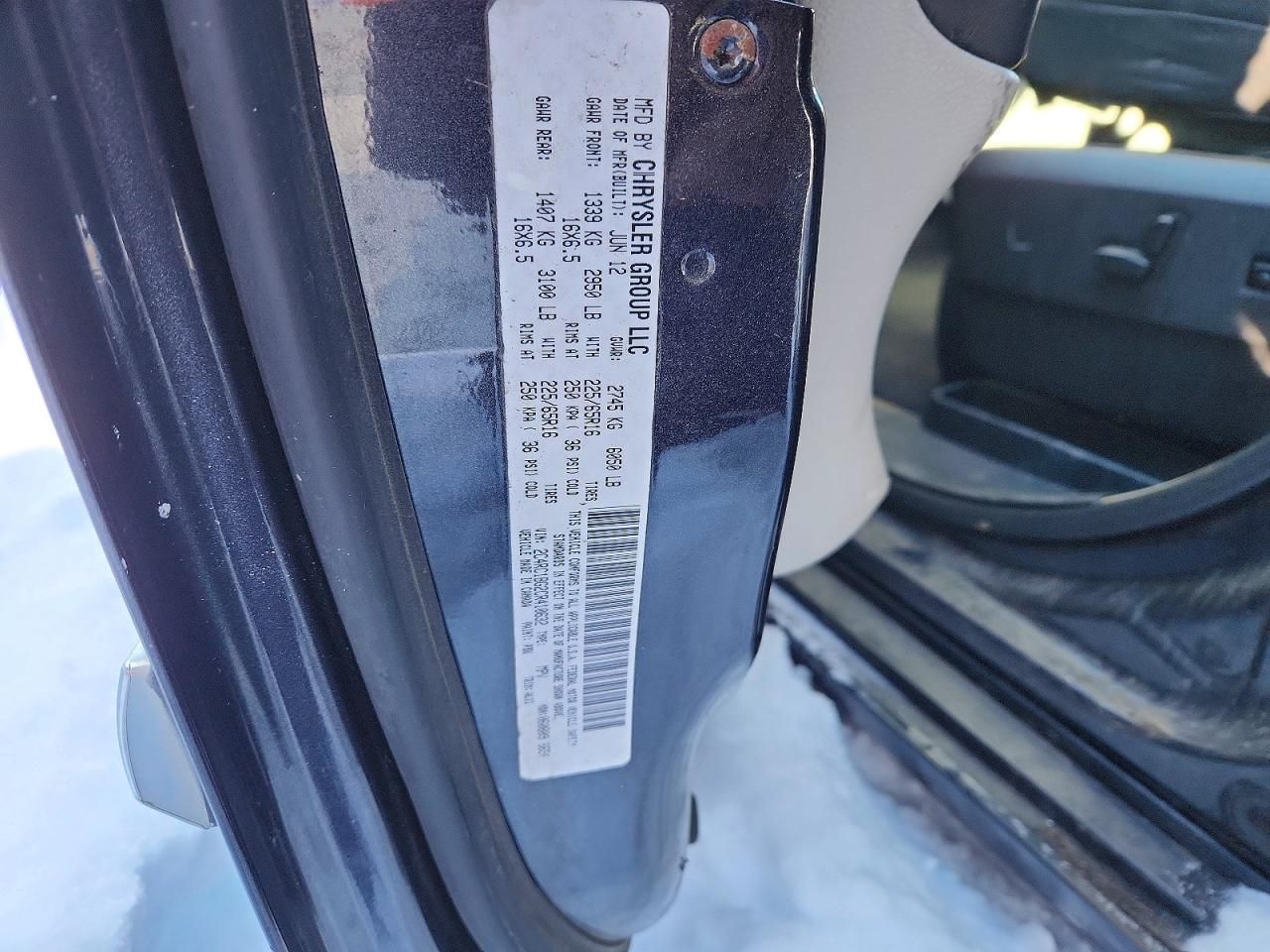 2012 Chrysler Town & Country Touring