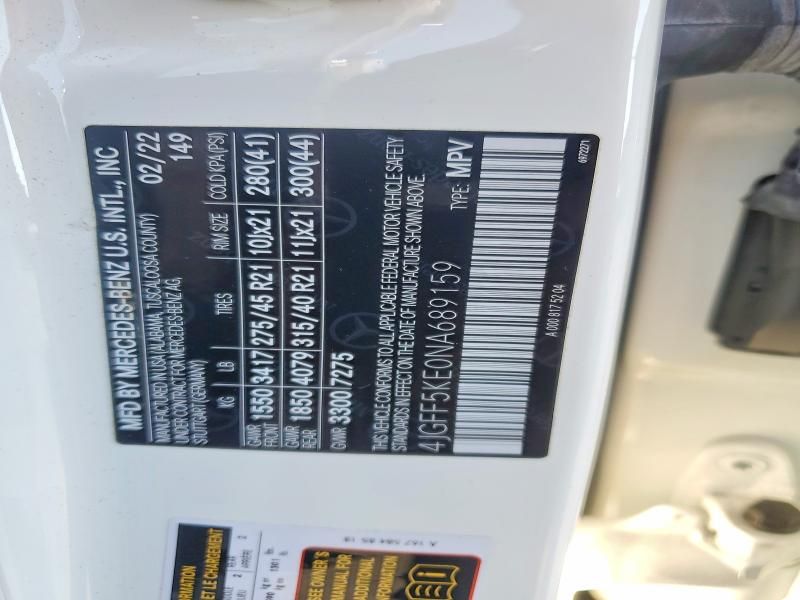 2022 Mercedes-Benz Gls 450 4matic