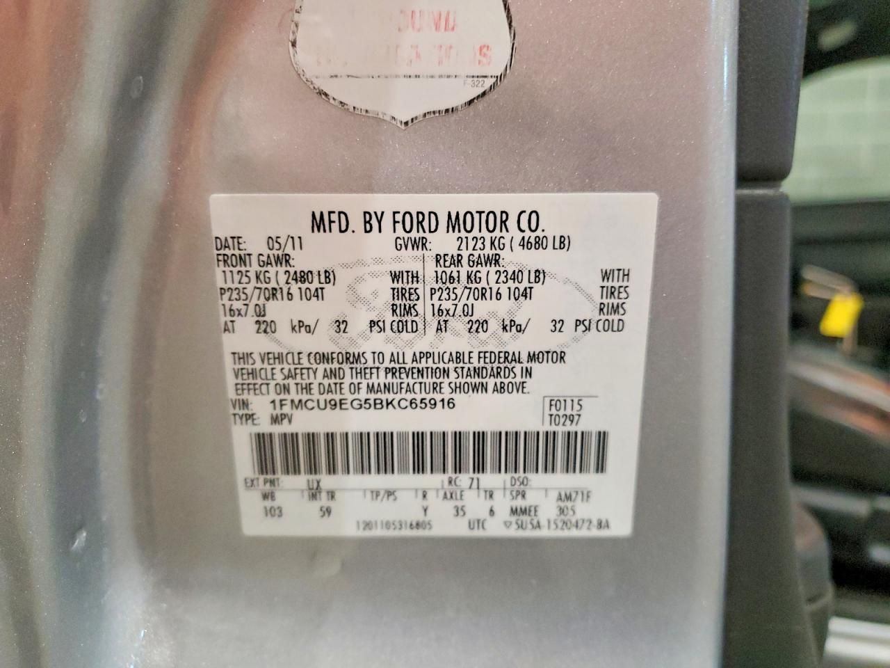 2011 Ford Escape Limited