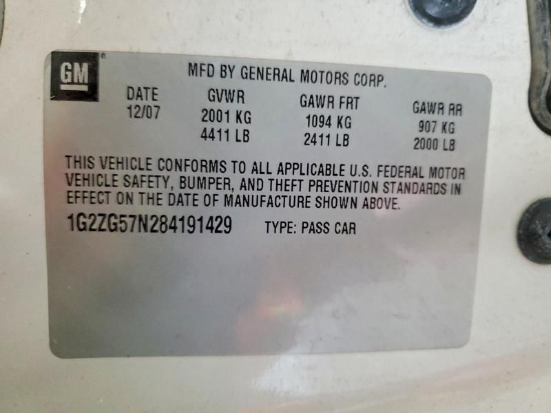 2008 Pontiac G6 Base