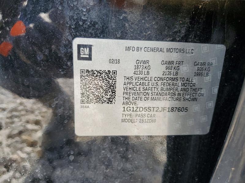 2018 Chevrolet Malibu lt