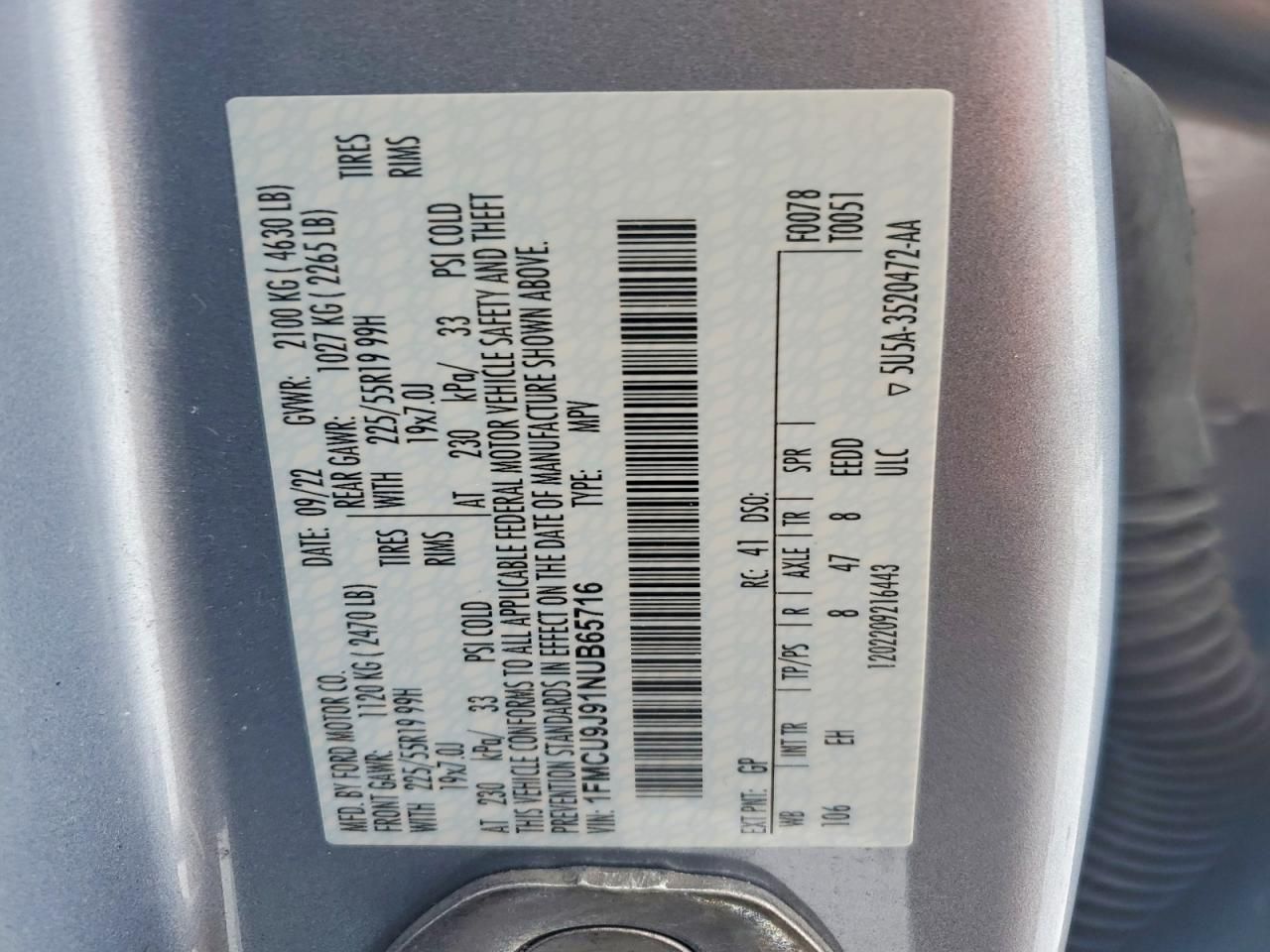 2022 Ford Escape Titanium