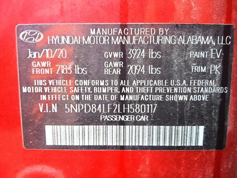 2020 Hyundai Elantra sel