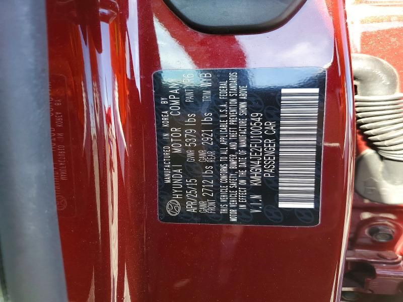 2015 Hyundai Genesis 3.8l