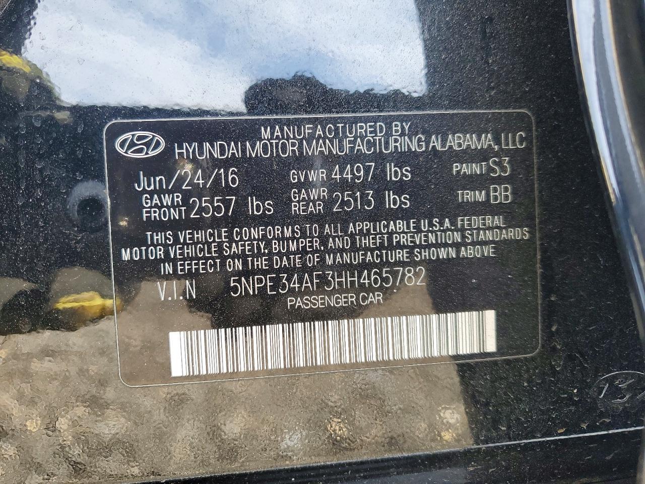 2017 Hyundai Sonata Sport
