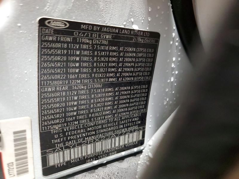 2018 Land Rover Range Rover Velar R-dynamic se