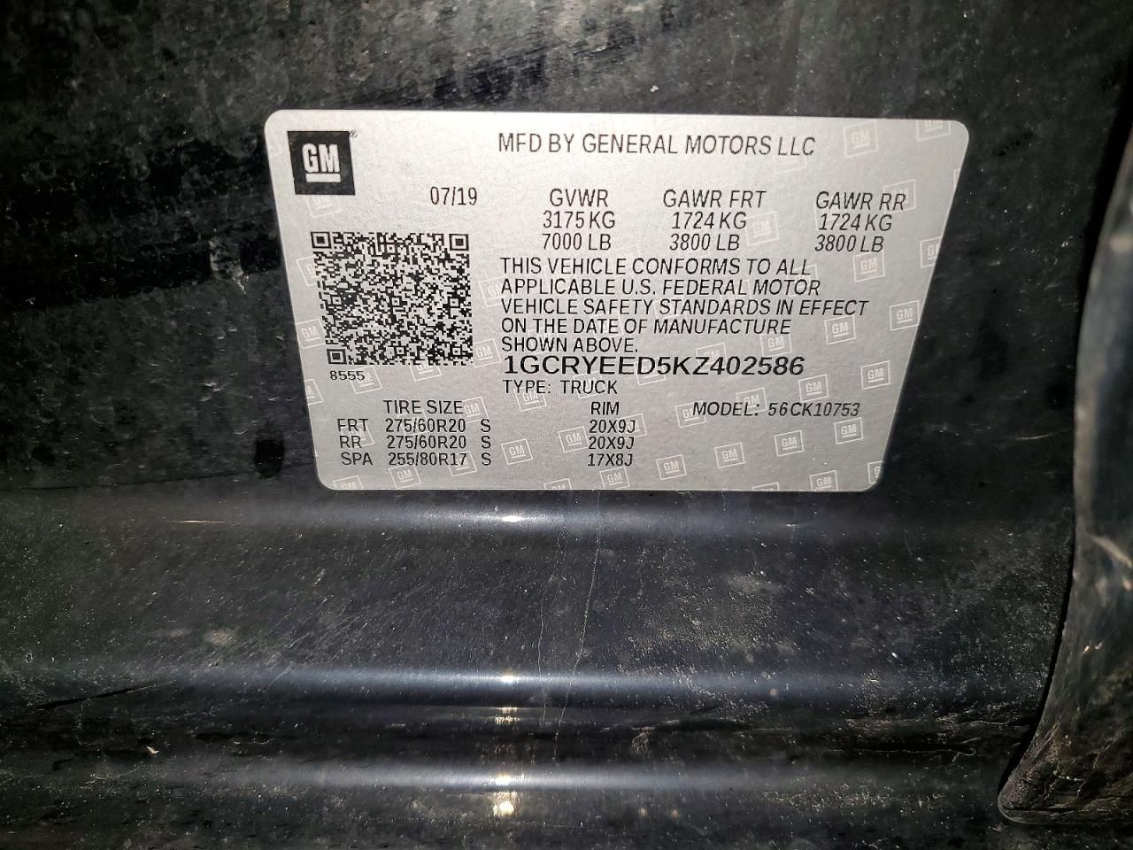 2019 Chevrolet Silverado K1500 rst