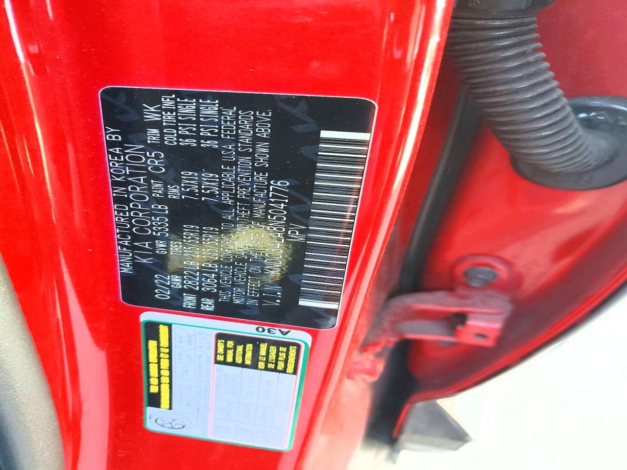 2022 KIA EV6 Light