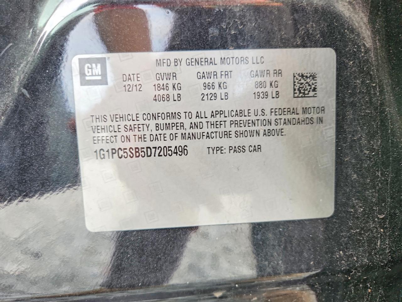 2013 Chevrolet Cruze lt