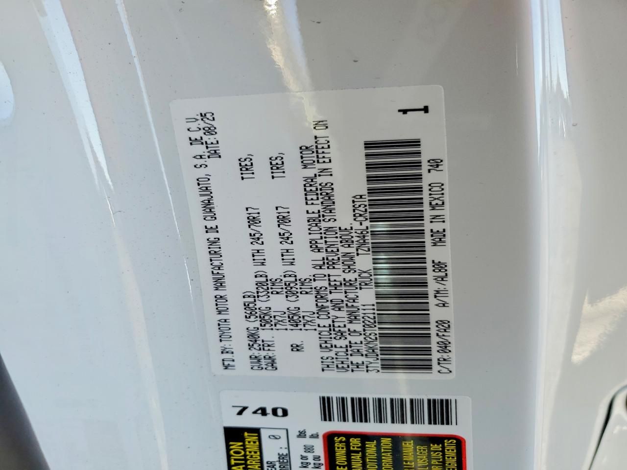 2025 Toyota Tacoma Xtracab