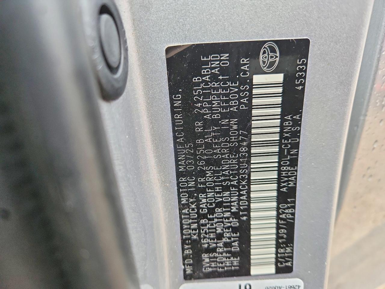 2025 Toyota Camry xse