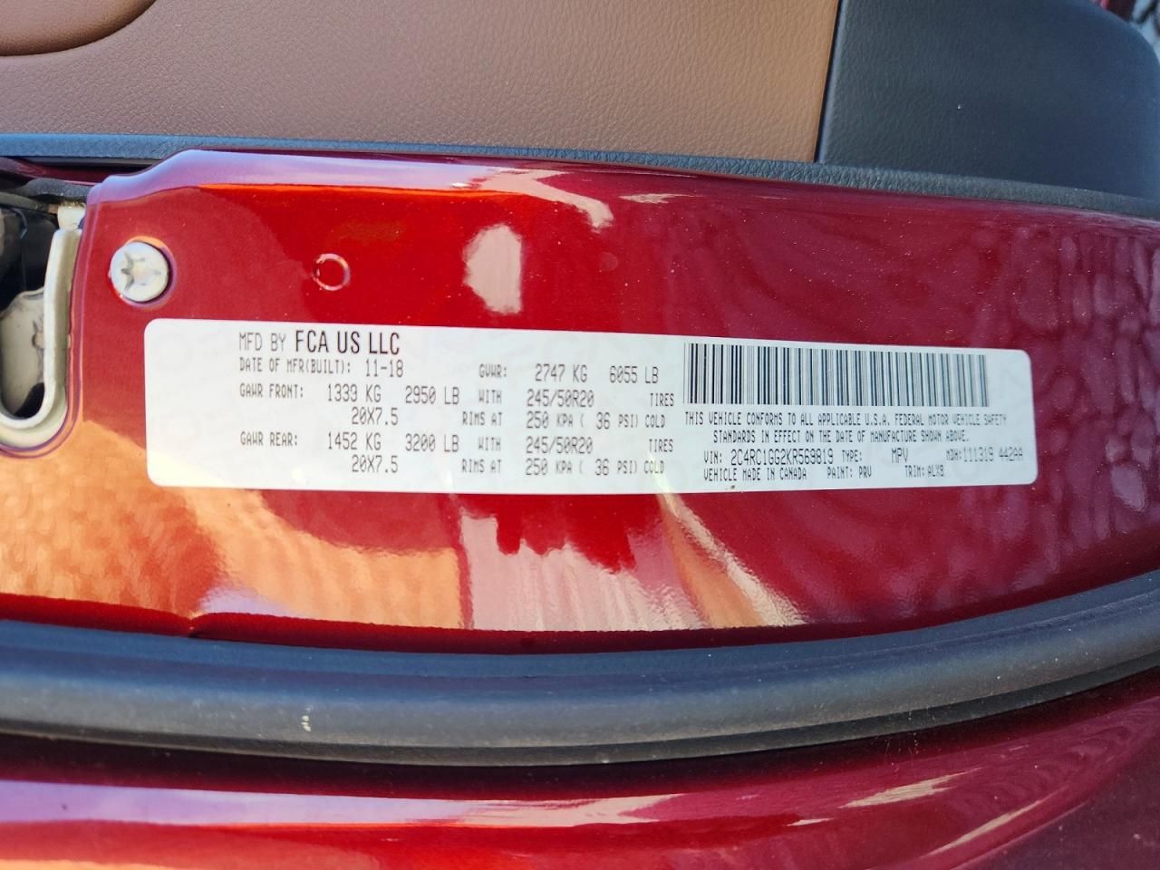 2019 Chrysler Pacifica Limited