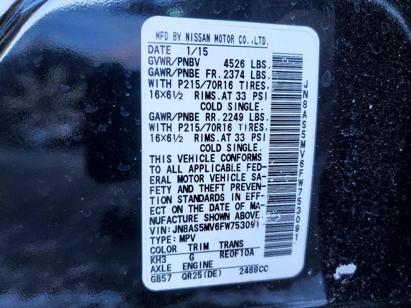 2015 Nissan Rogue Select s