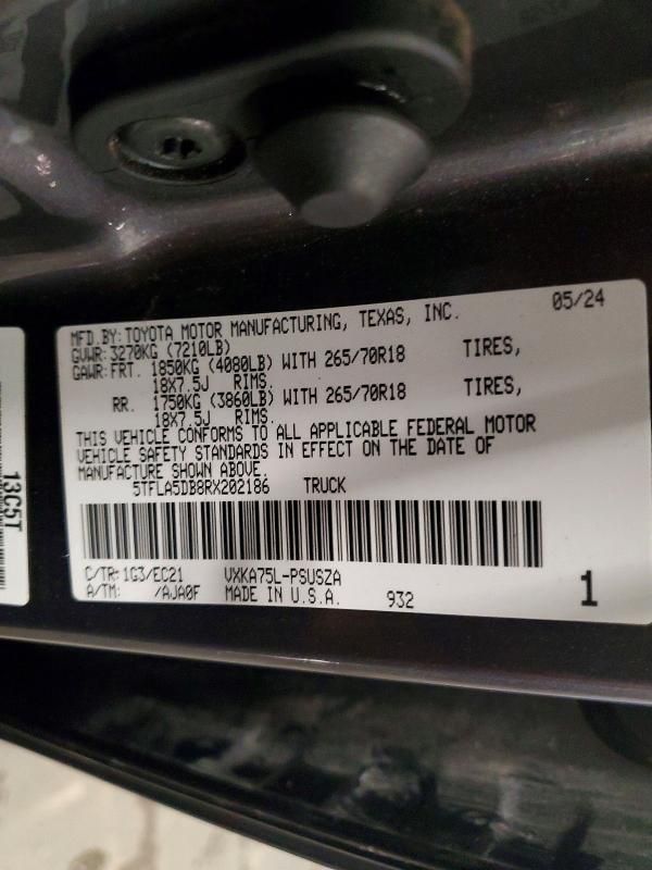 2024 Toyota Tundra Crewmax sr