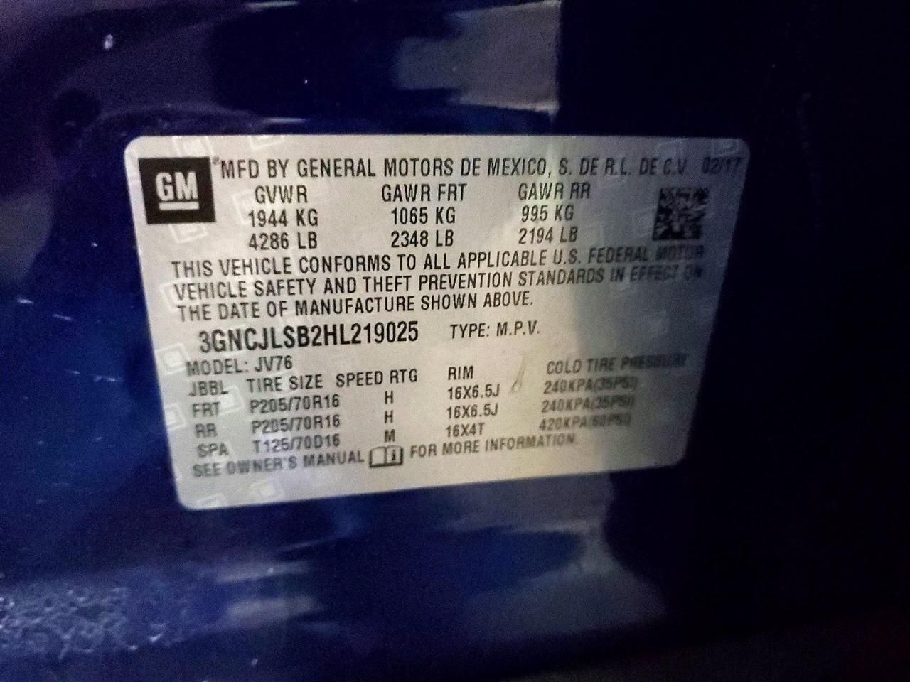 2017 Chevrolet Trax 1LT