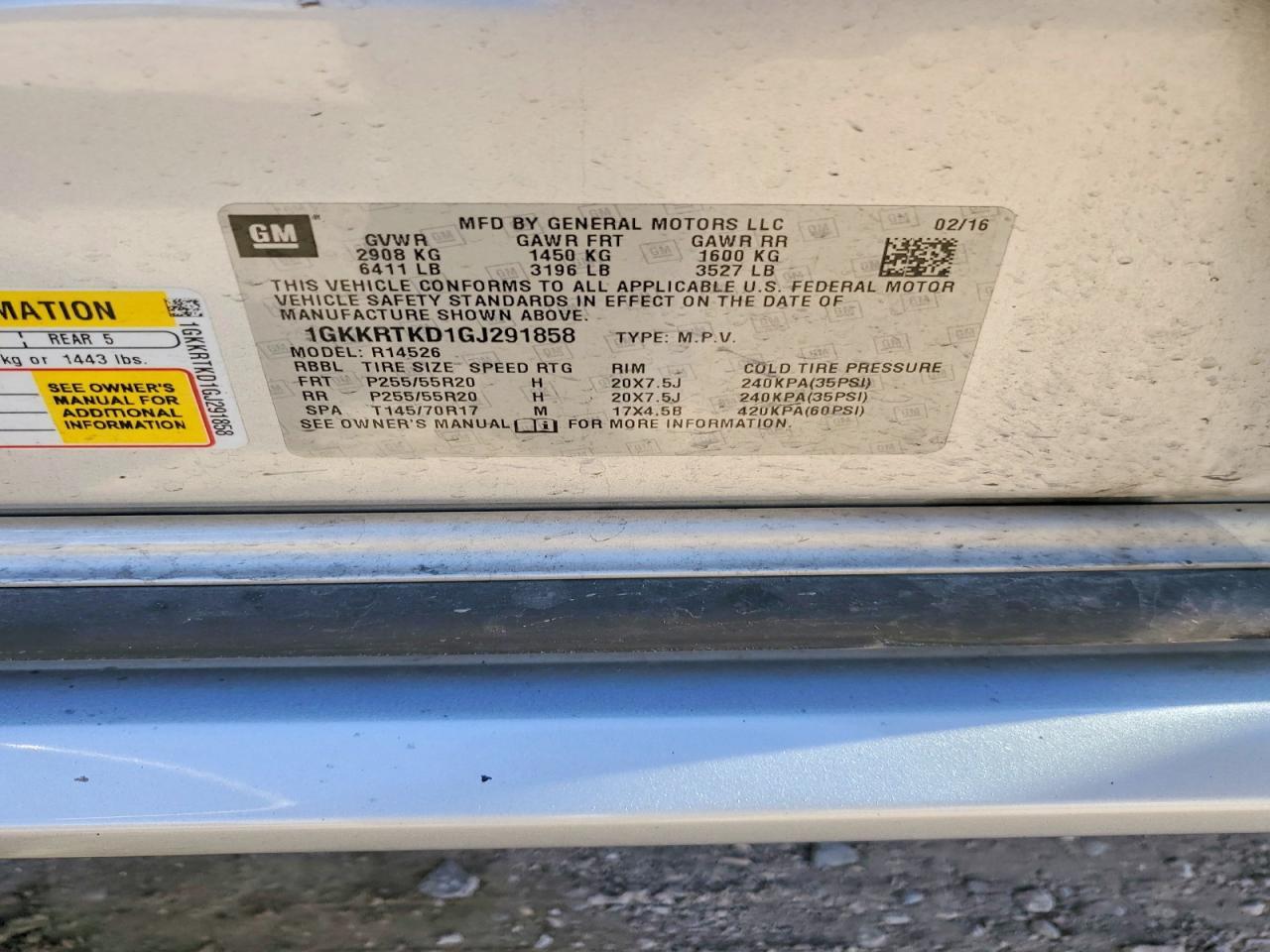 2016 GMC Acadia Denali