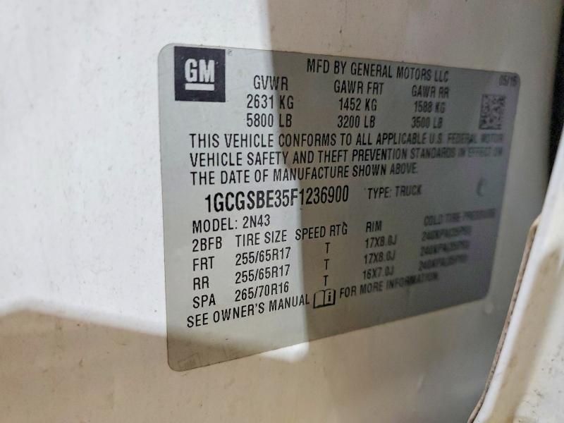 2015 Chevrolet Colorado lt