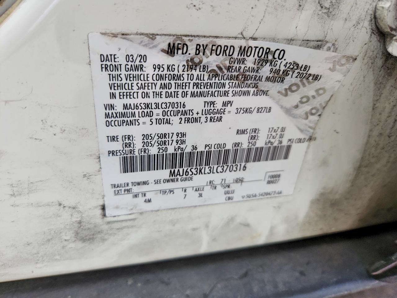 2020 Ford Ecosport Titanium