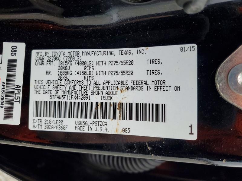 2015 Toyota Tundra Crewmax 1794