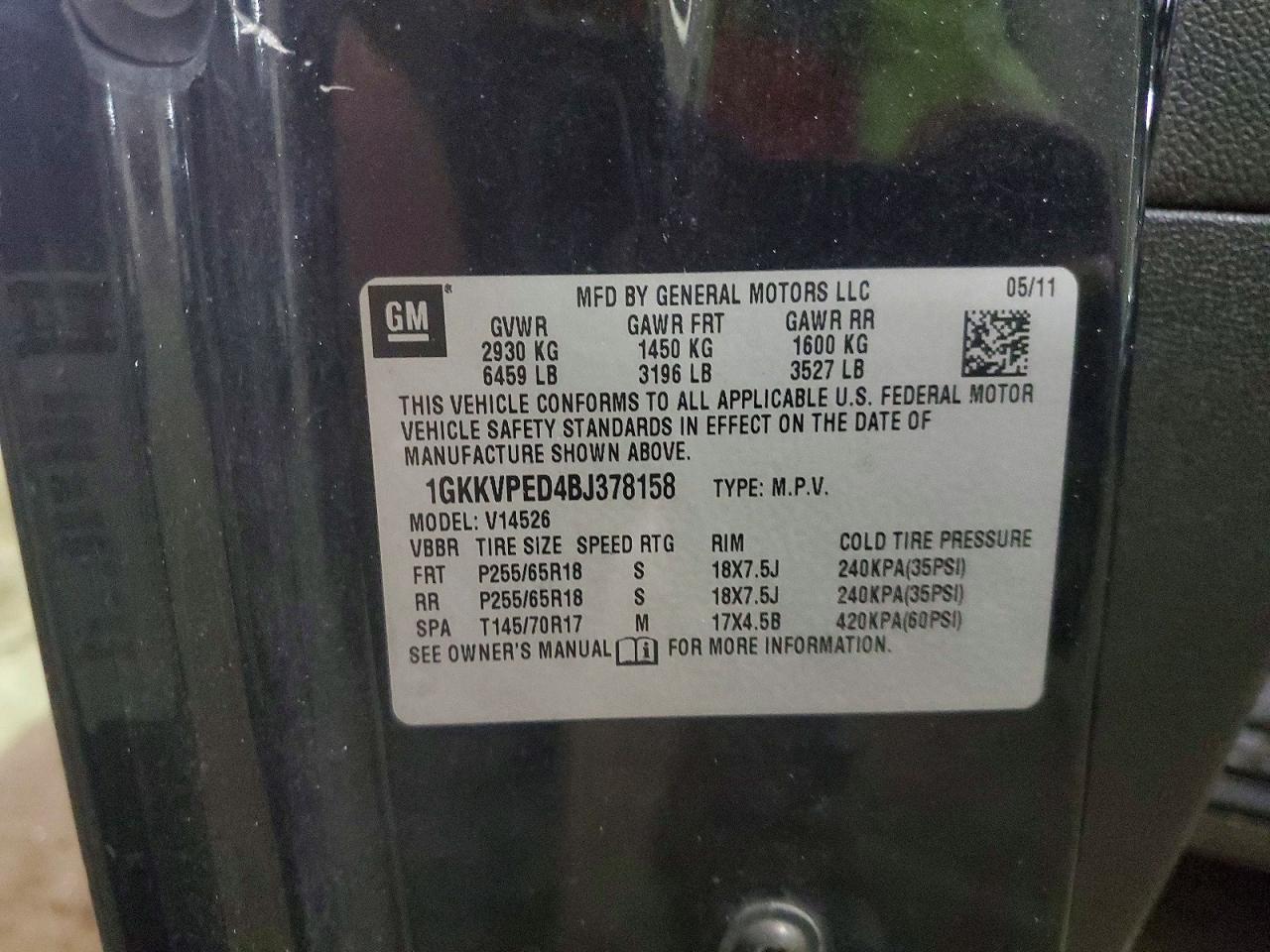 2011 GMC Acadia sle
