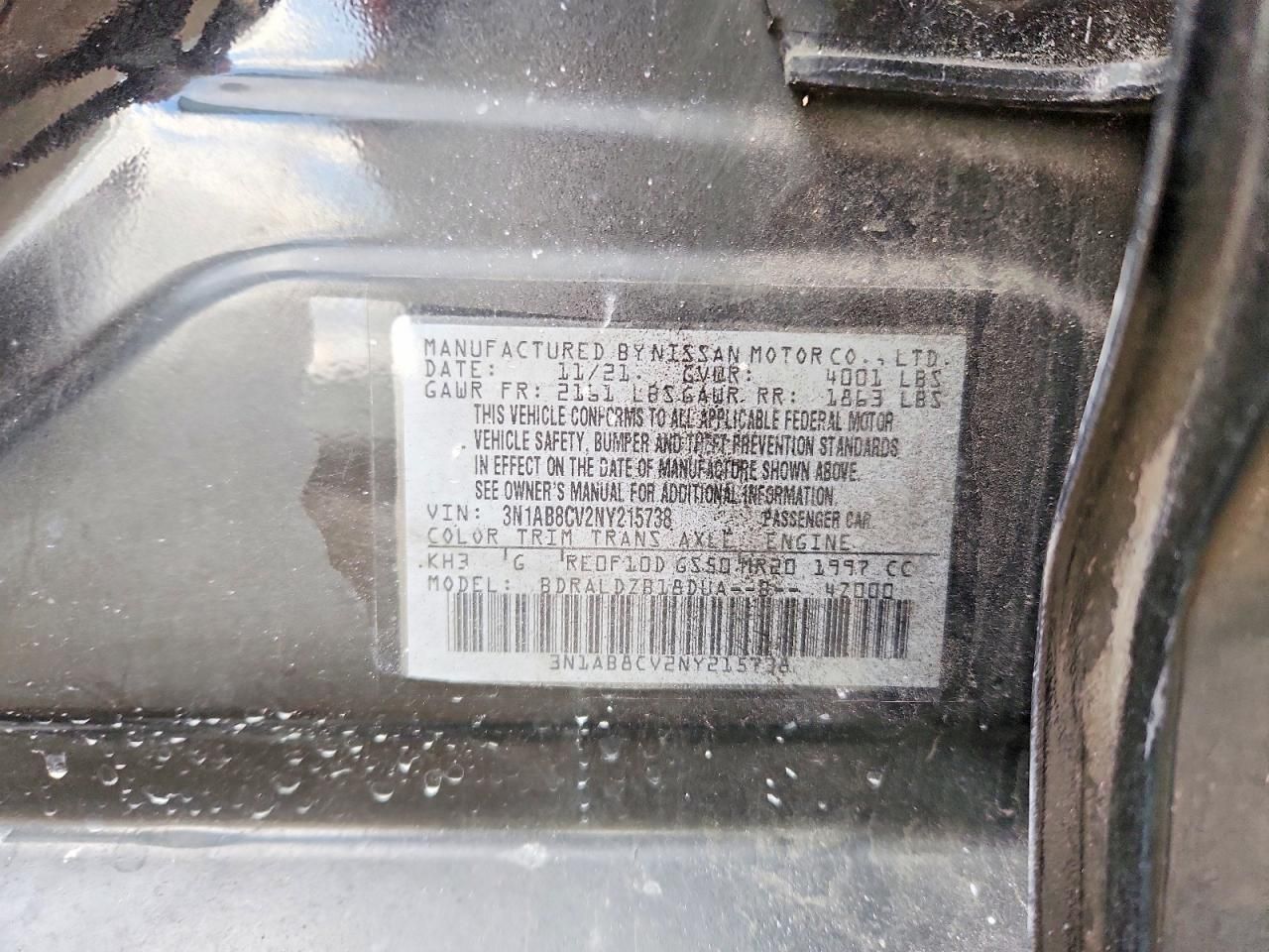 2022 Nissan Sentra sv