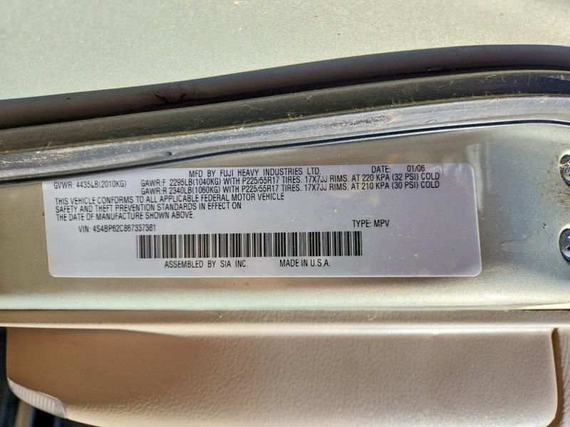 2006 Subaru Legacy Outback 2.5i Limited