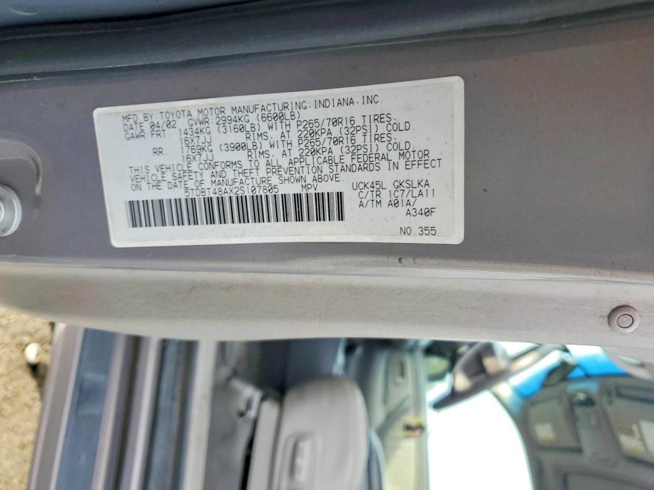 2002 Toyota Sequoia Limited