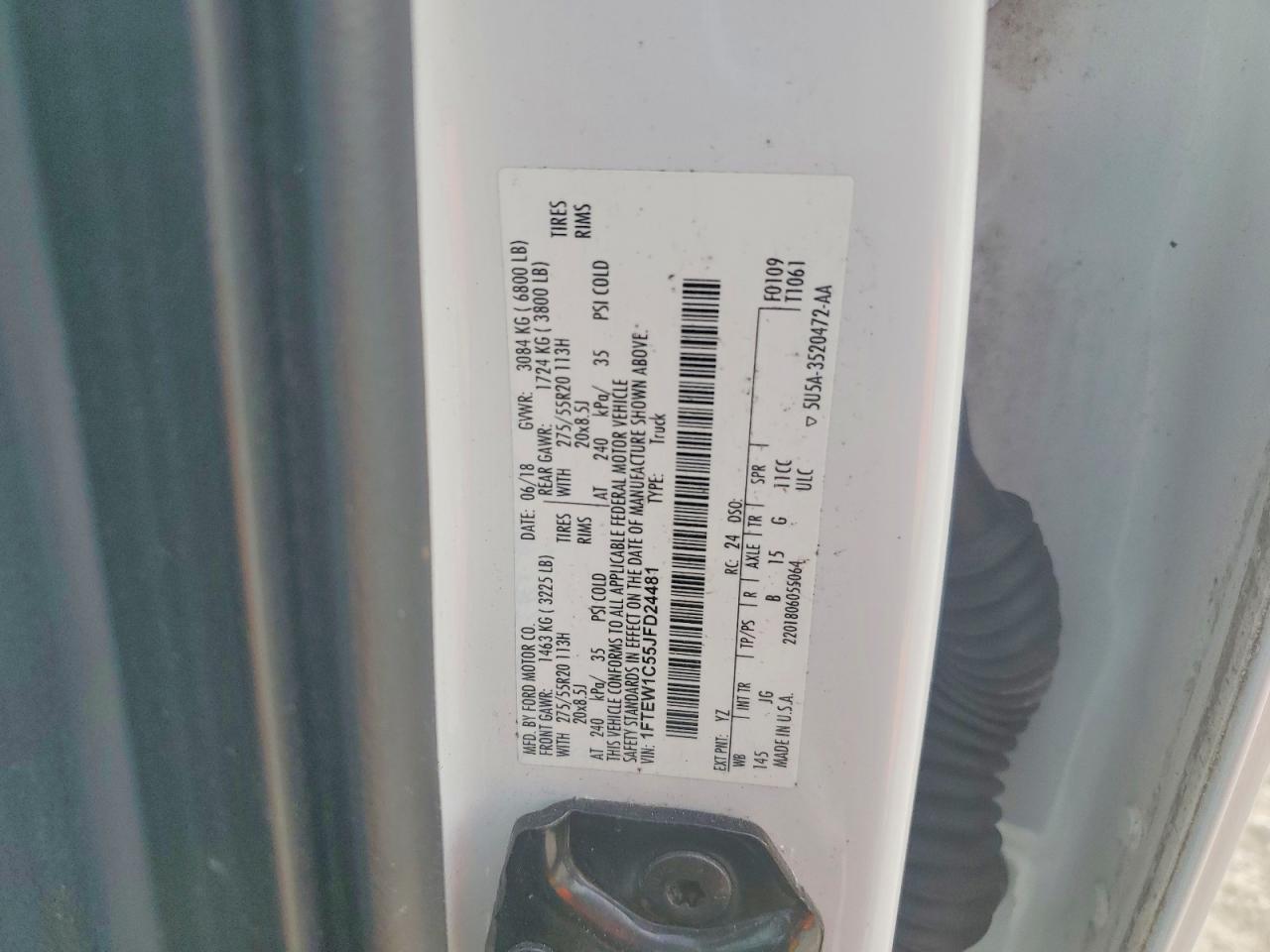 2018 Ford F150 Supercrew