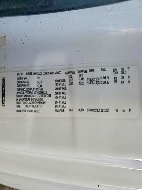 2022 Freigliner 2022 Freightliner Cascadia 126 Semi Truck