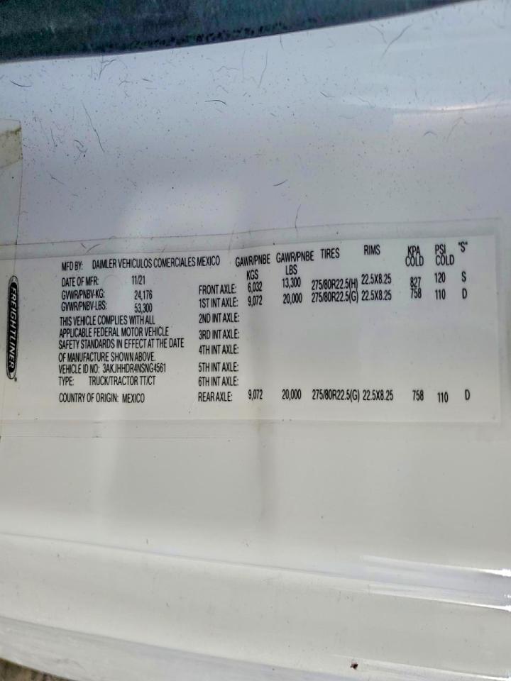 2022 Freigliner 2022 Freightliner Cascadia 126 Semi Truck