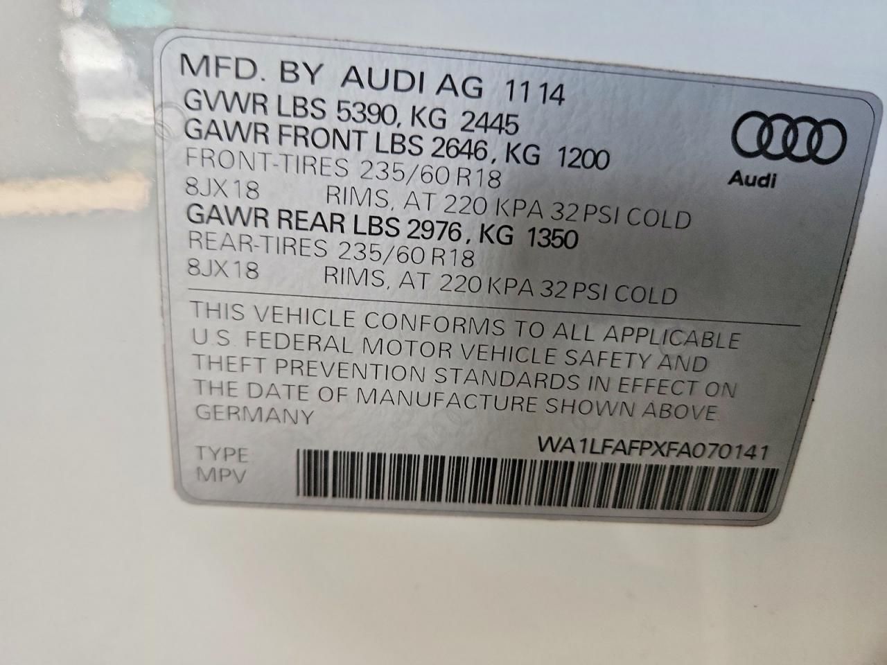 2015 Audi Q5 Premium Plus