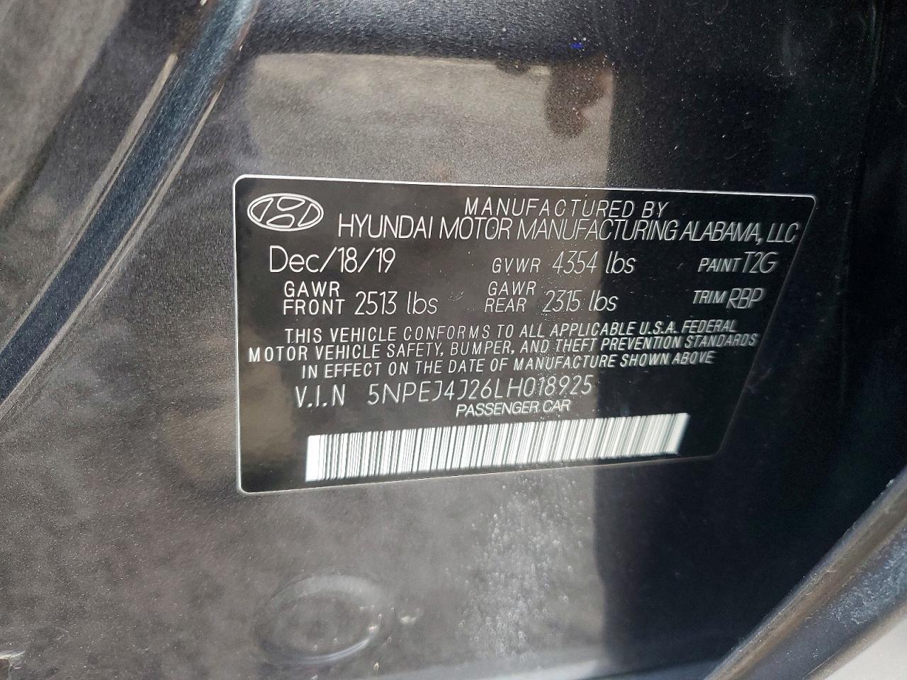 2020 Hyundai Sonata sel Plus