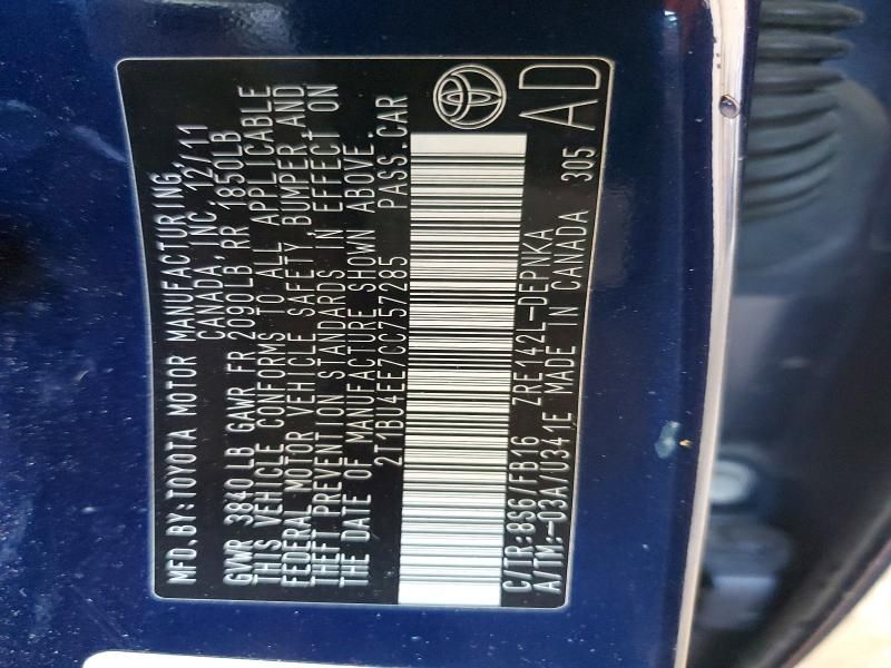 2012 Toyota Corolla Base