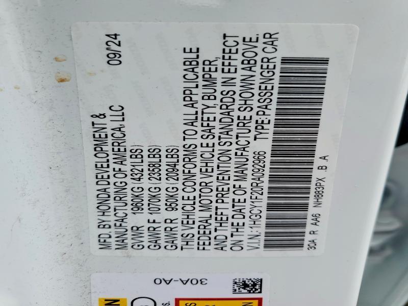 2024 Honda Accord lx