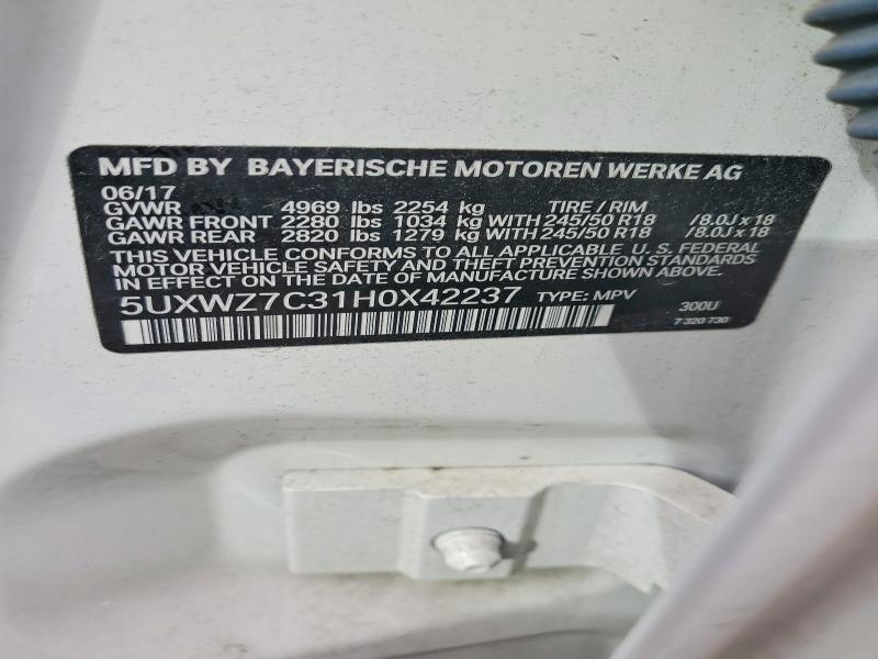 2017 BMW X3 SDRIVE28I