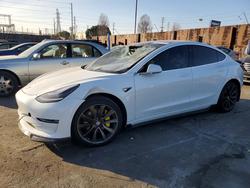 Tesla salvage cars for sale: 2018 Tesla Model 3