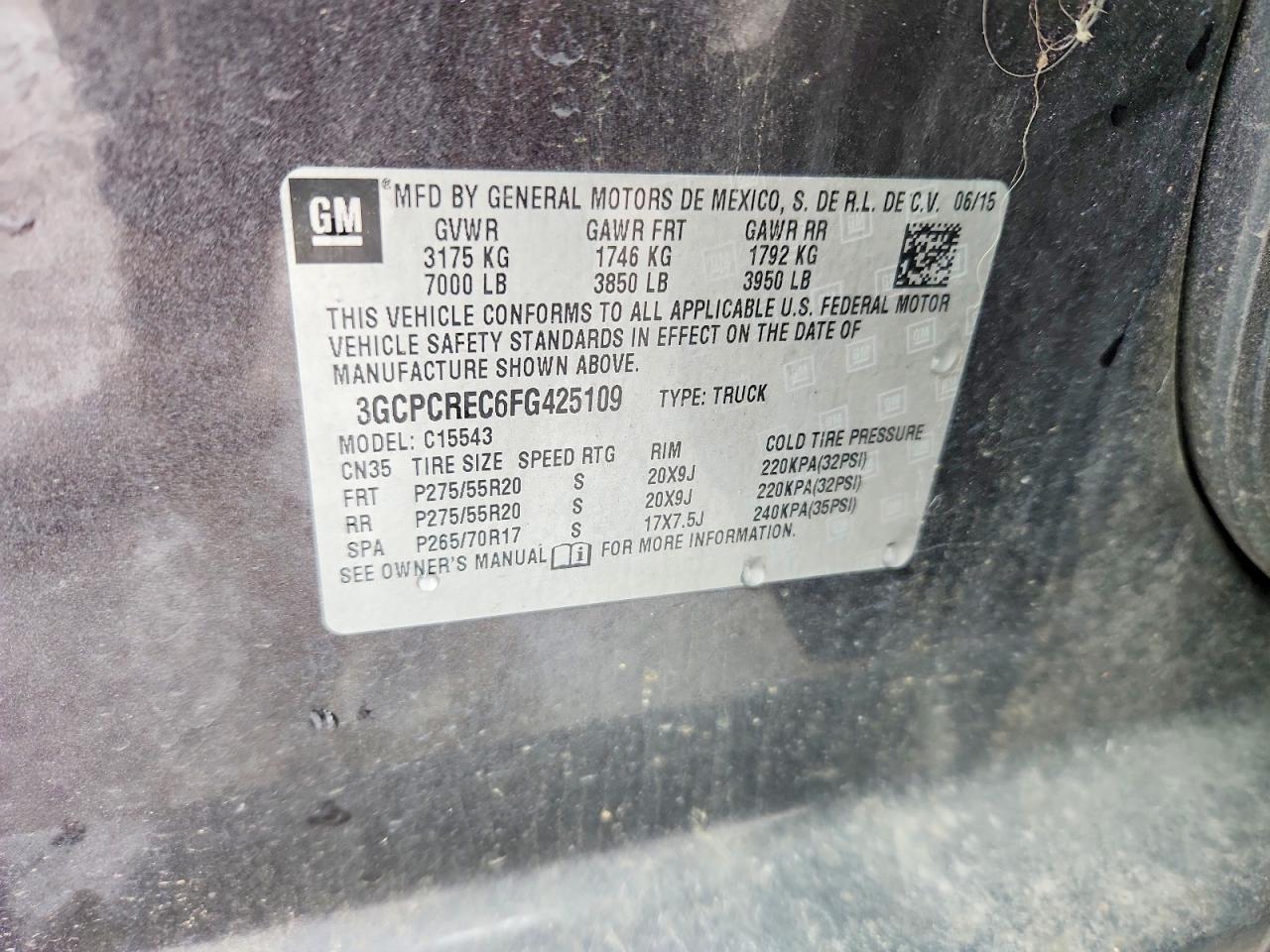 2015 Chevrolet Silverado C1500 lt