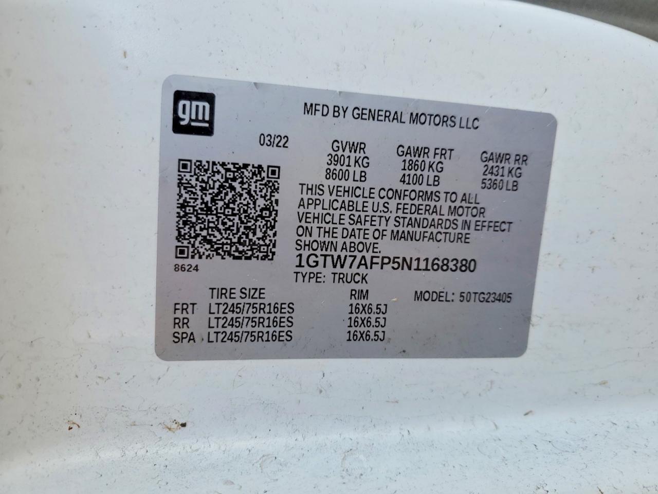 2022 GMC Savana G2500 Delivery Van