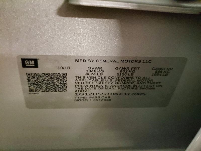 2019 Chevrolet Malibu lt