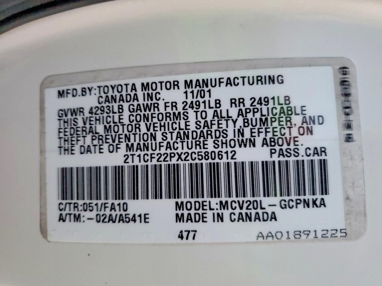 2002 Toyota Camry Solara se