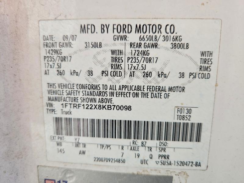 2008 Ford F150 Super Duty Utility / Service Truck